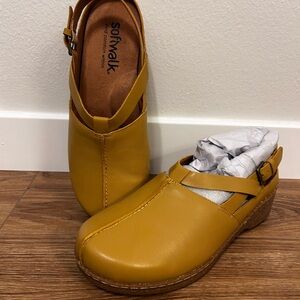 SoftWalk Mustard Yellow Mules